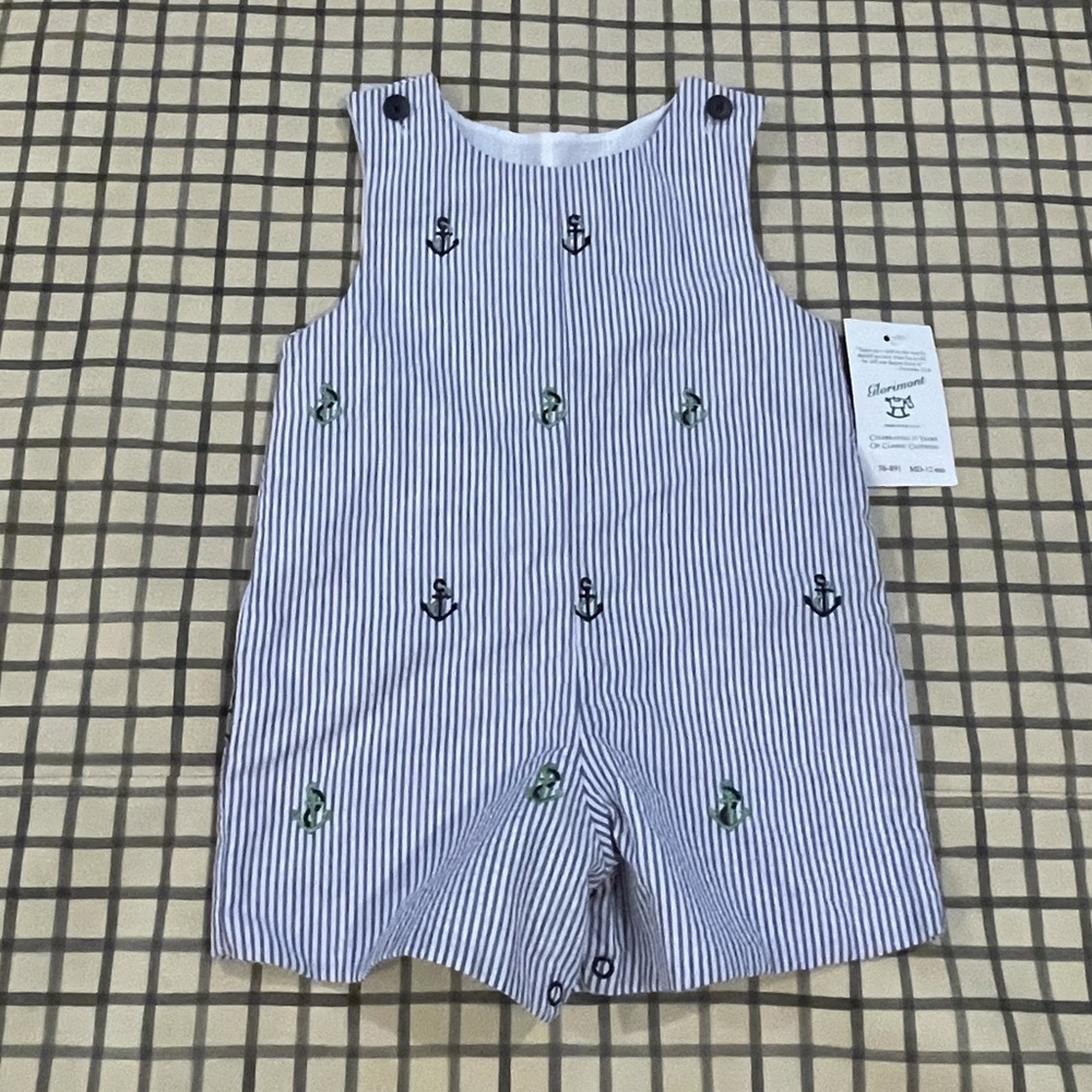 NWT Glorimont Seersucker Anchor Jon Jon